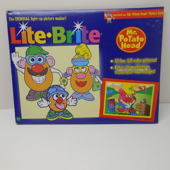 1998 Hasbro Lite-Brite Mr. Potato Head Picture Refill New/Sealed - Picture 1 of 5